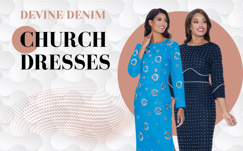 denim church dresses Devine Sport Denim Dress 63841