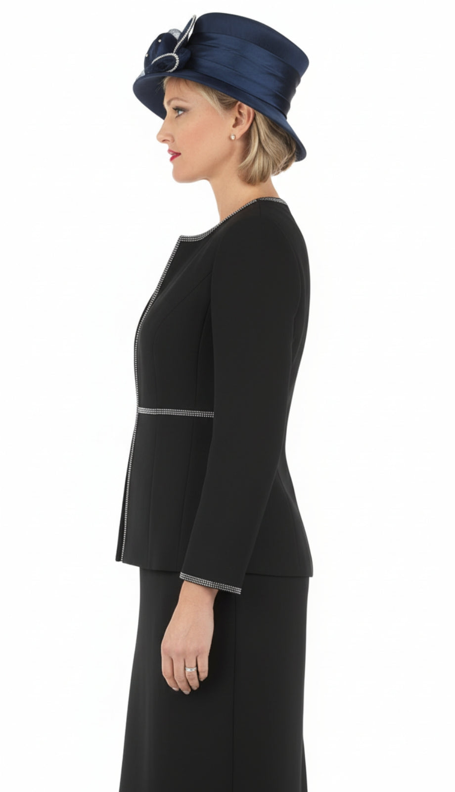 Giovanna 0652-BLK Church Suit