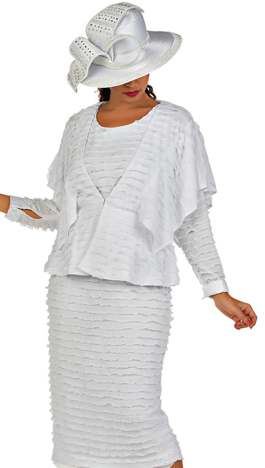 Giovanna 0961-WHT Church Suit