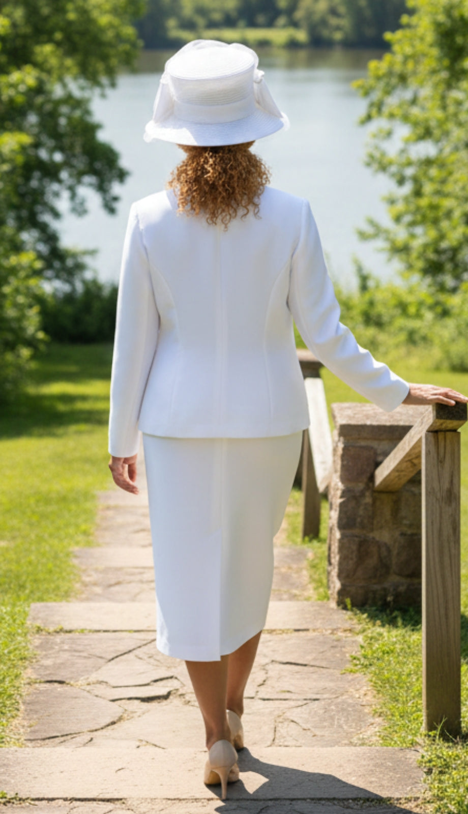 Giovanna 0980-WHT Church Suit