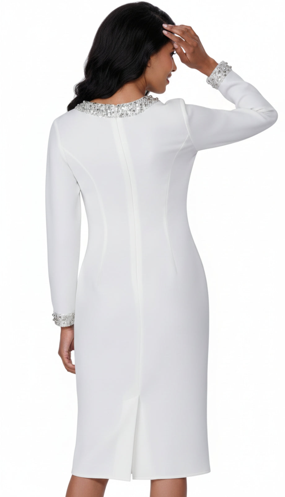 Nubiano 100431-WHT Church Dress