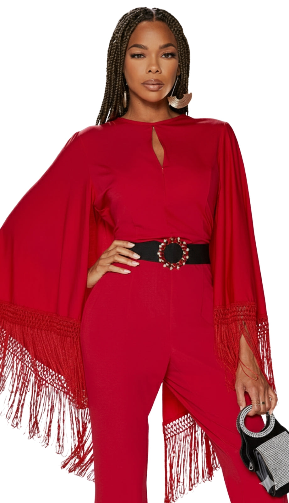 Love the Queen 17523-RED Jumpsuit