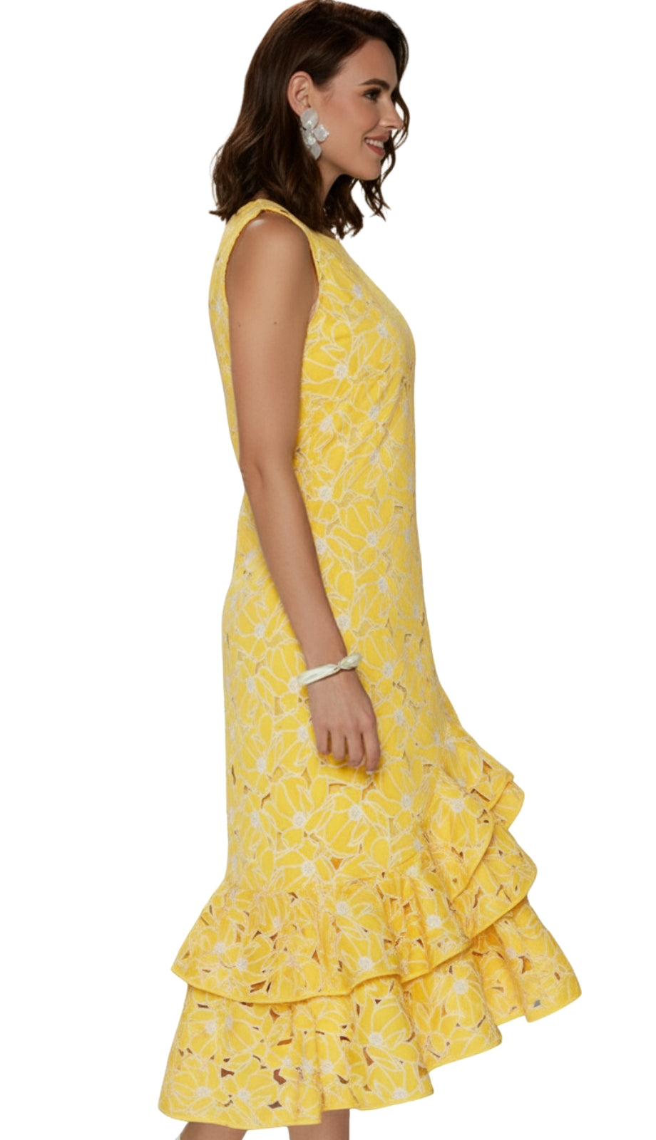 Love the Queen 17562-YEL Dress