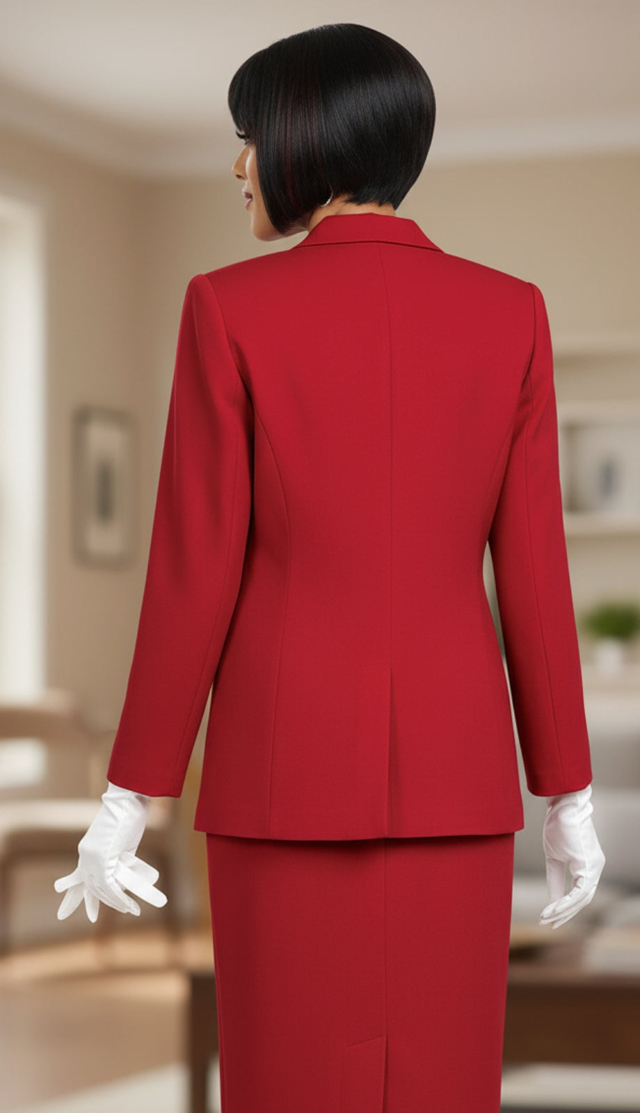 Ben Marc 2295-RED Usher Church Suit