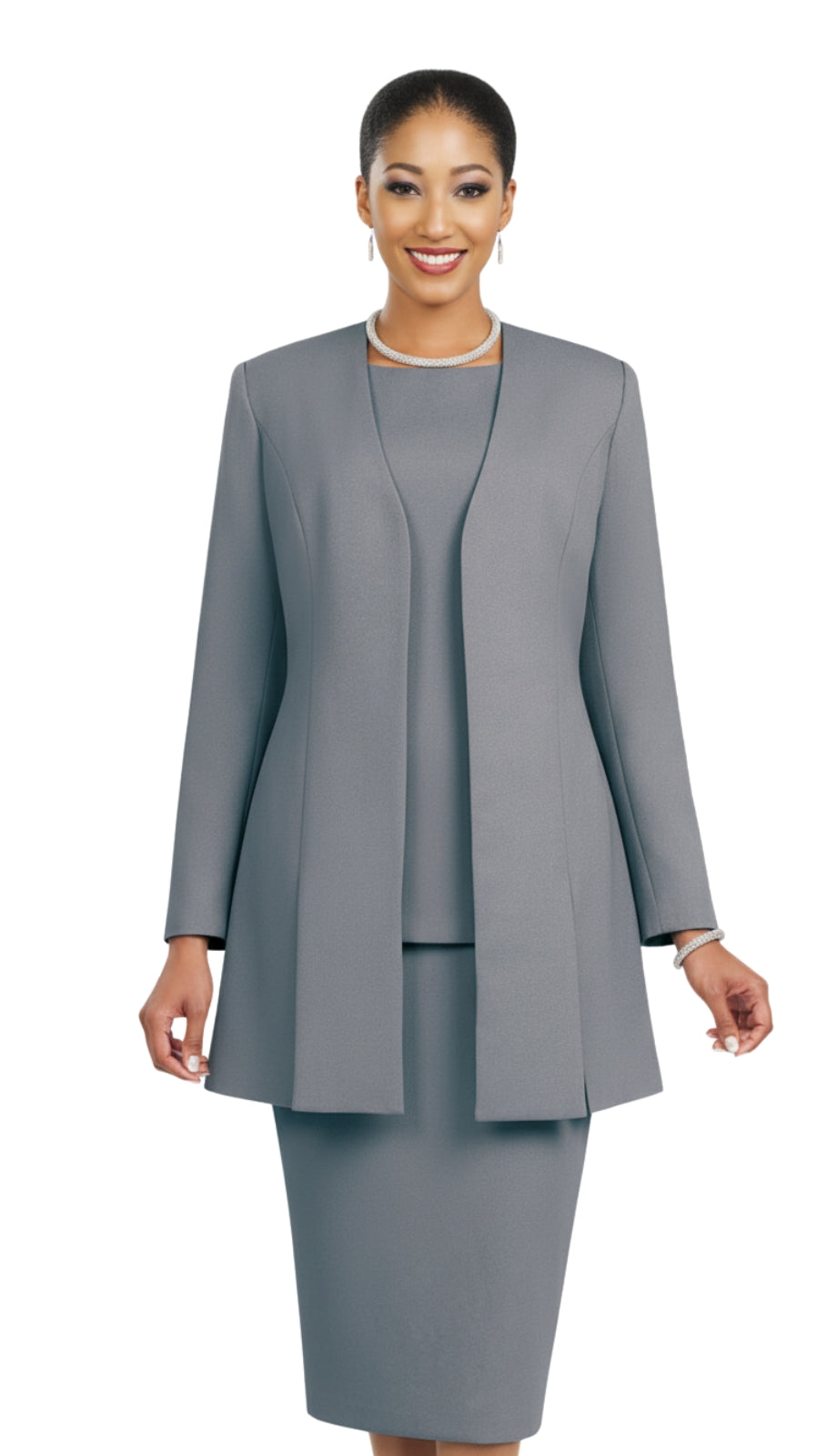 Ben Marc 2296-SIL-CO Unisex Suit