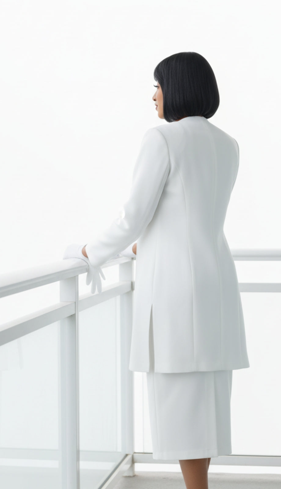 Ben Marc 2296-WHT Usher Church Suit