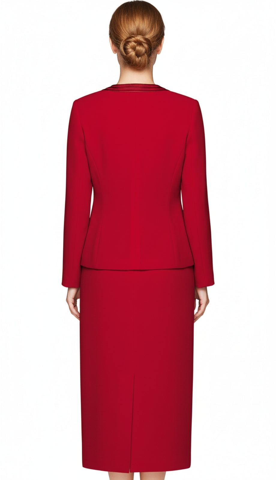 Nina Massini 2317-RED Church Suit