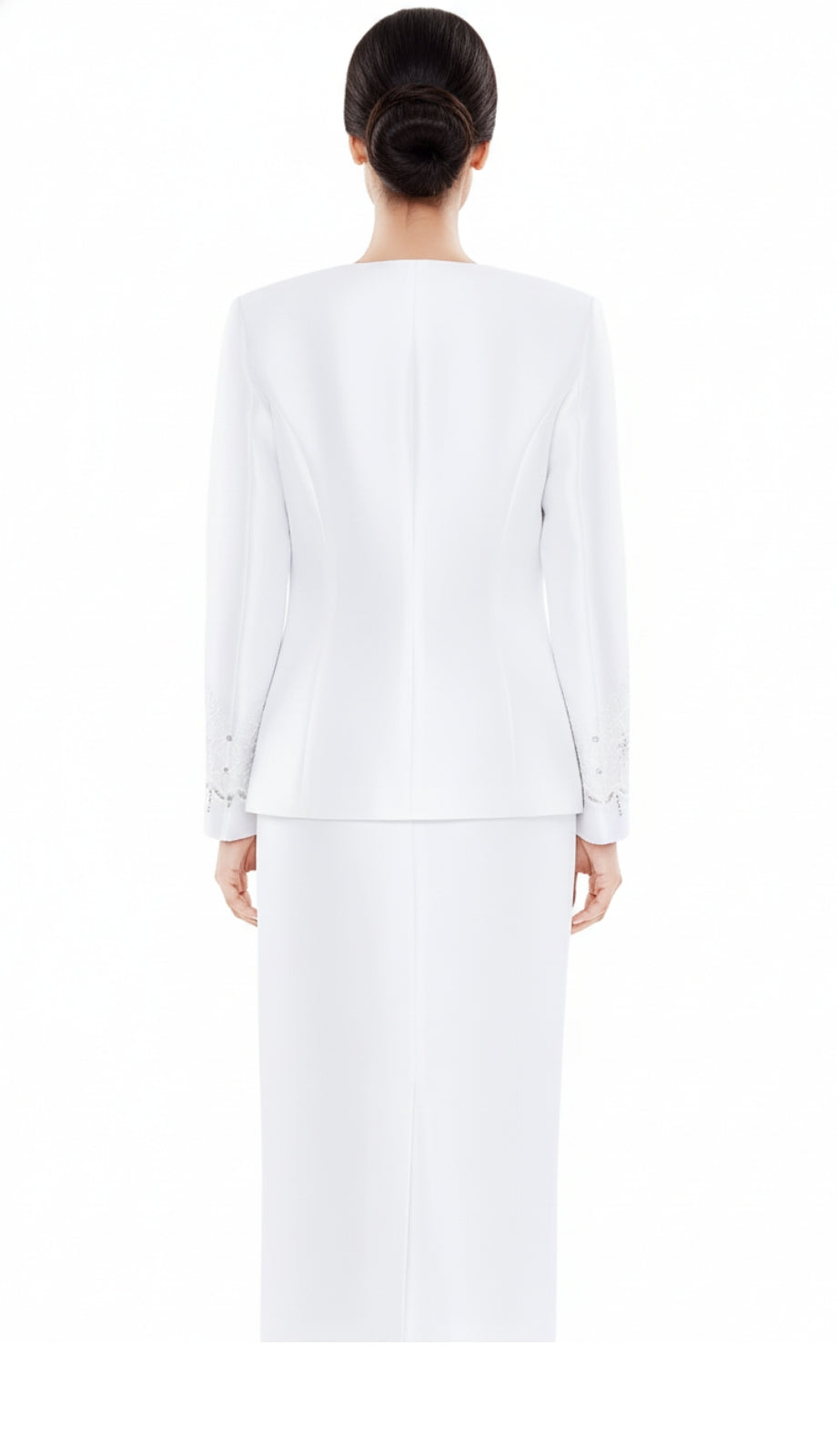 Nina Massini 2485-WHT Church Suit