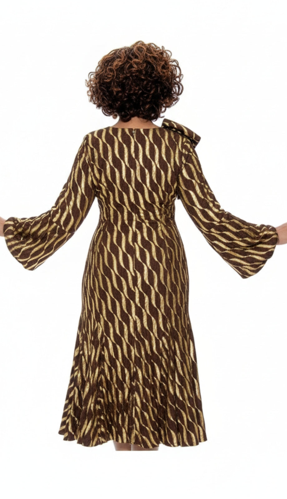 Dorinda Clark Cole 309021-BRN-QS Church Dress