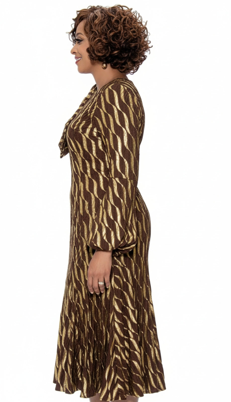 Dorinda Clark Cole 309021-BRN-QS Church Dress