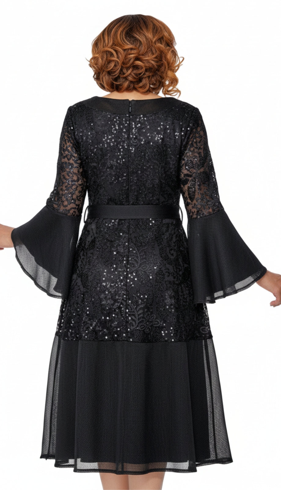 Dorinda Clark Cole 309991-BLK-QS Church Dress