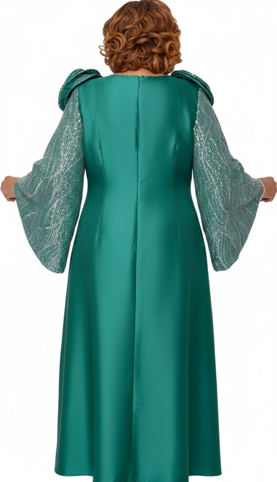 Dorinda Clark Cole 310012-GRN-QS Church Dress