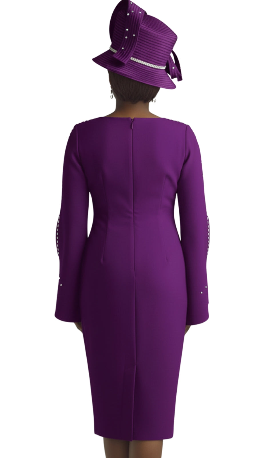 Lily And Taylor 3889-PUR-IH Church Dress