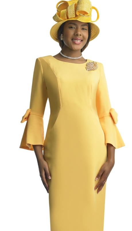 Lily And Taylor 4154-YLW Church Dress