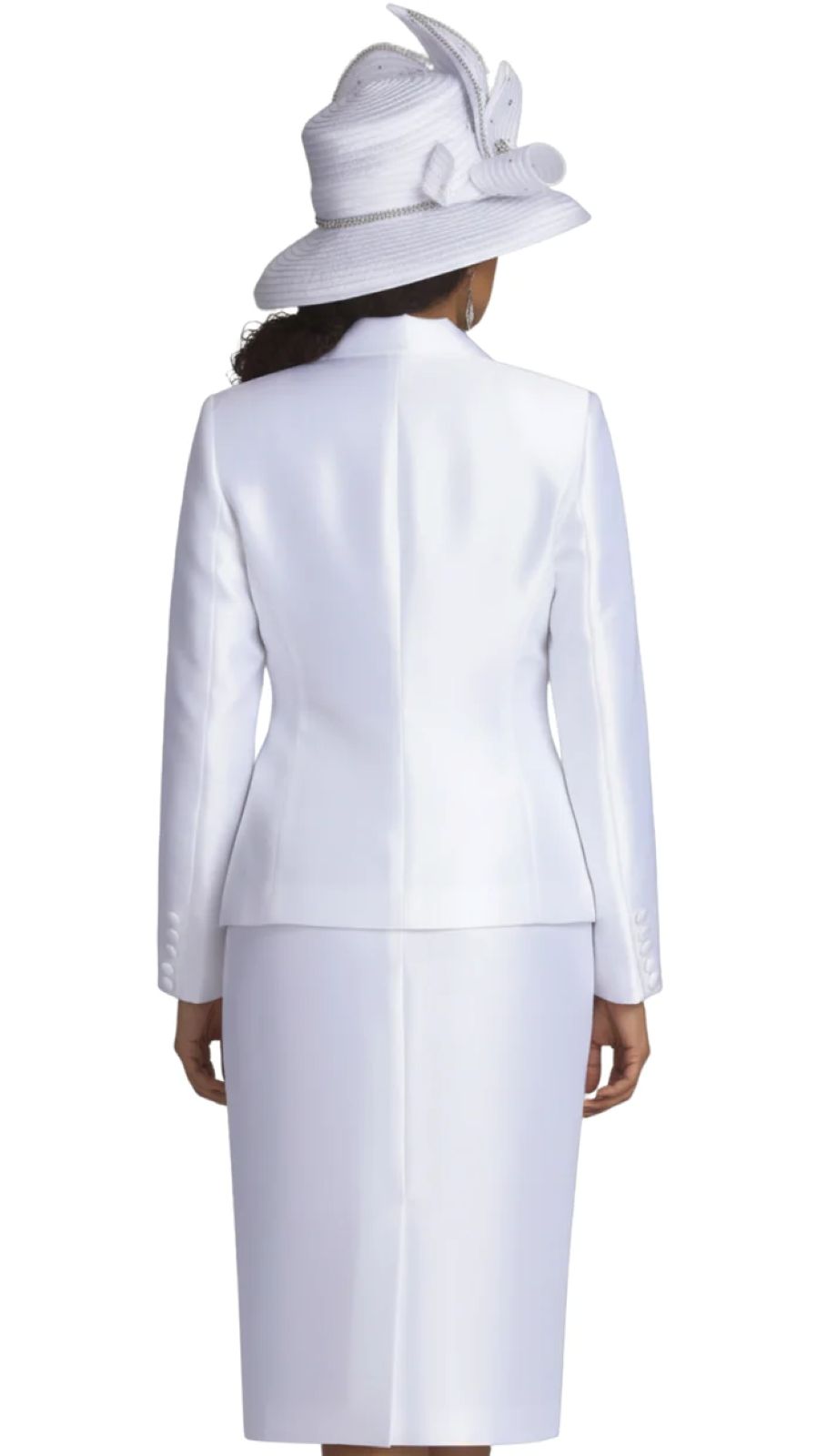 Lily And Taylor 4343-WHT-QS Church Suit