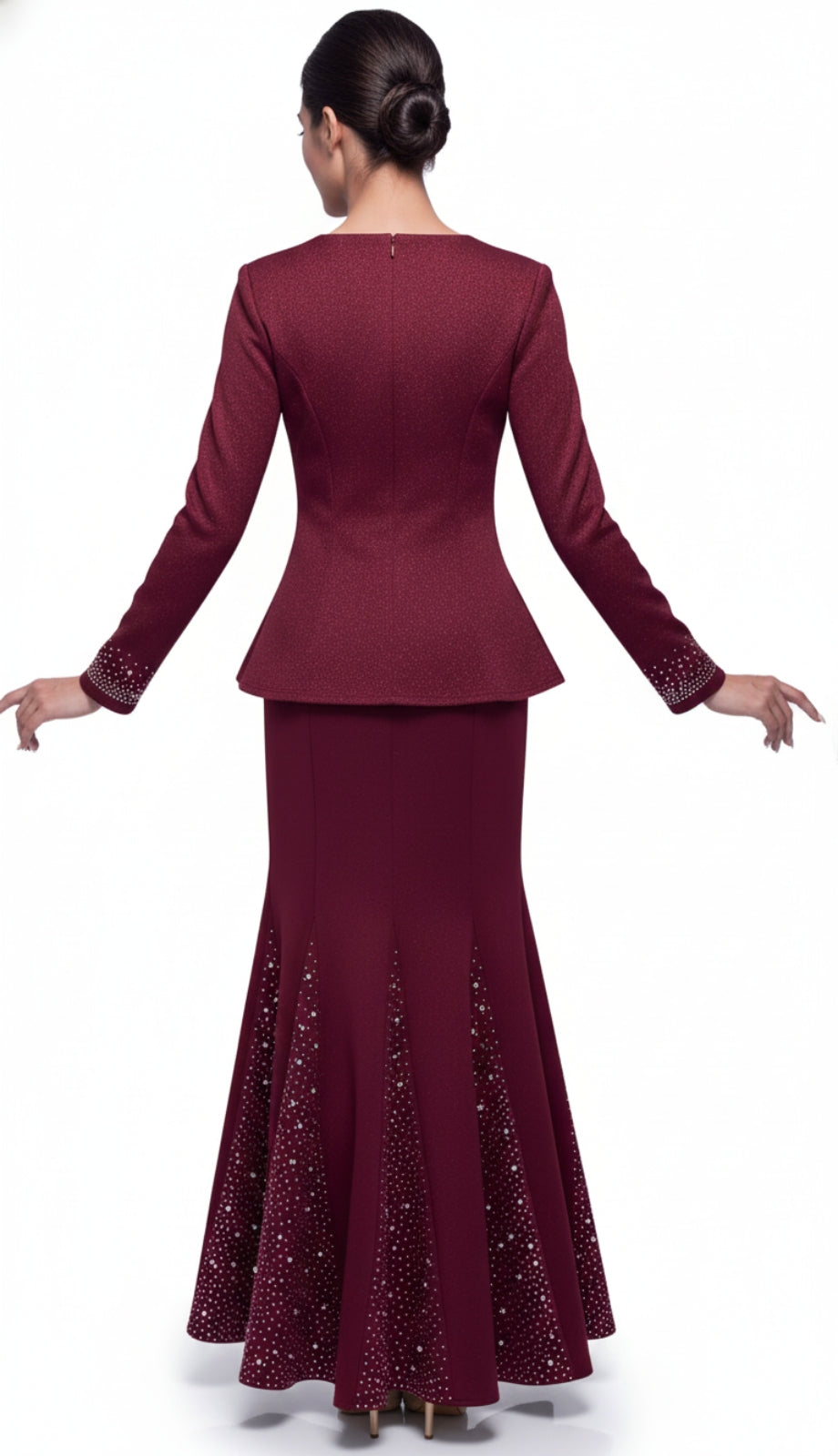 Serafina 4389-BUR Church Suit