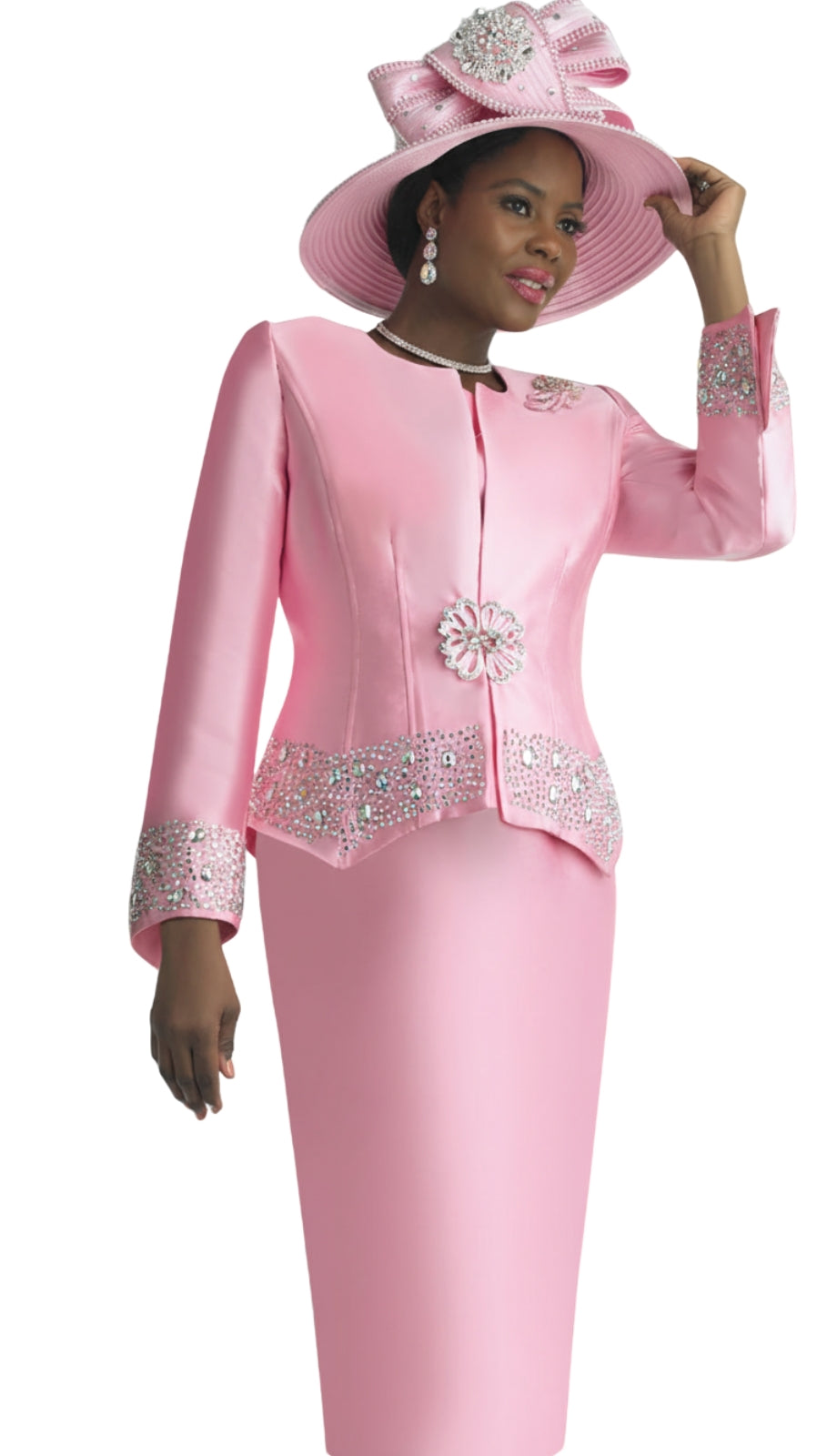 Lily And Taylor 4498-PNK Church Suit