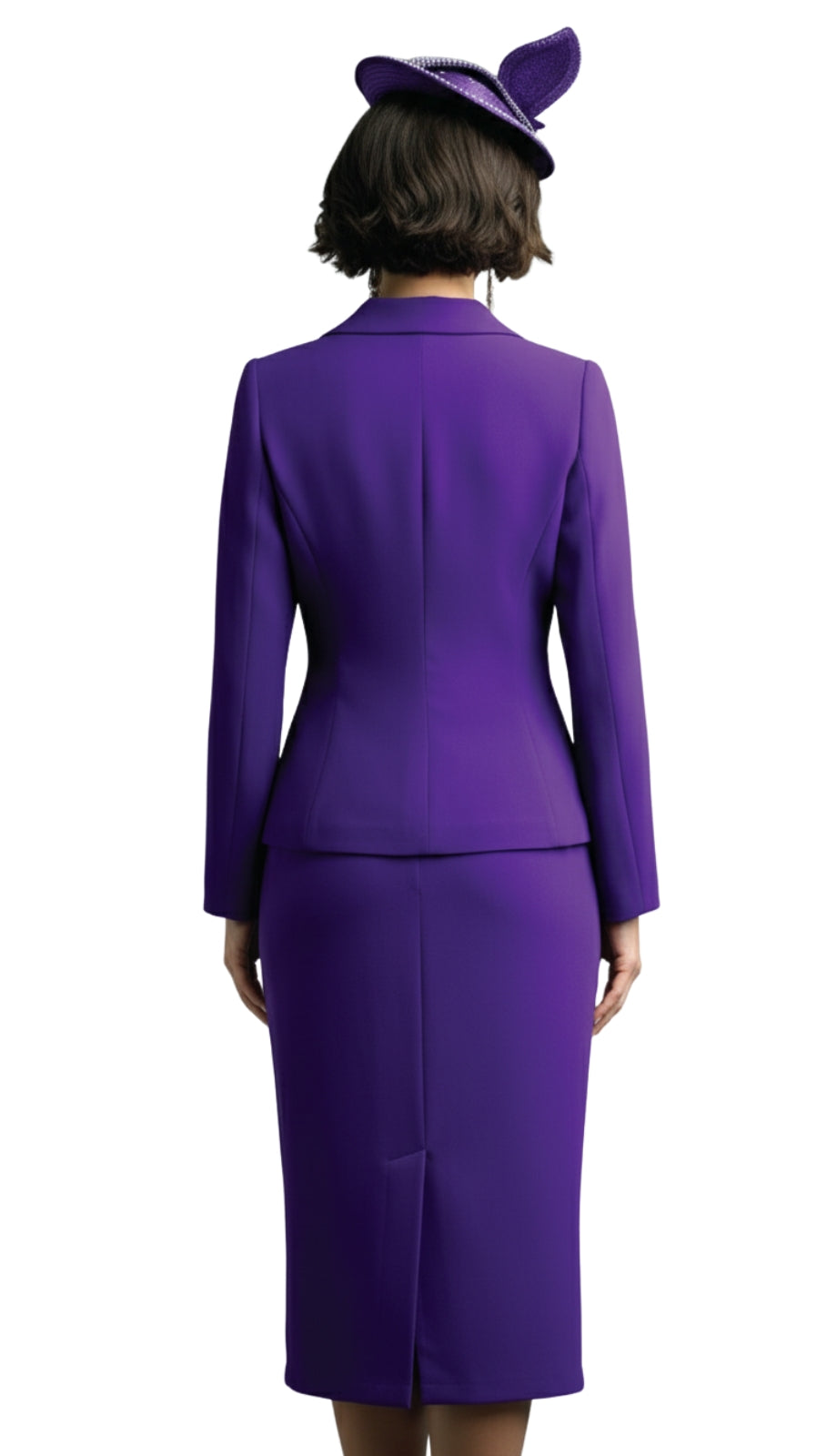 Lily And Taylor 4529-PUR-QS Church Suit