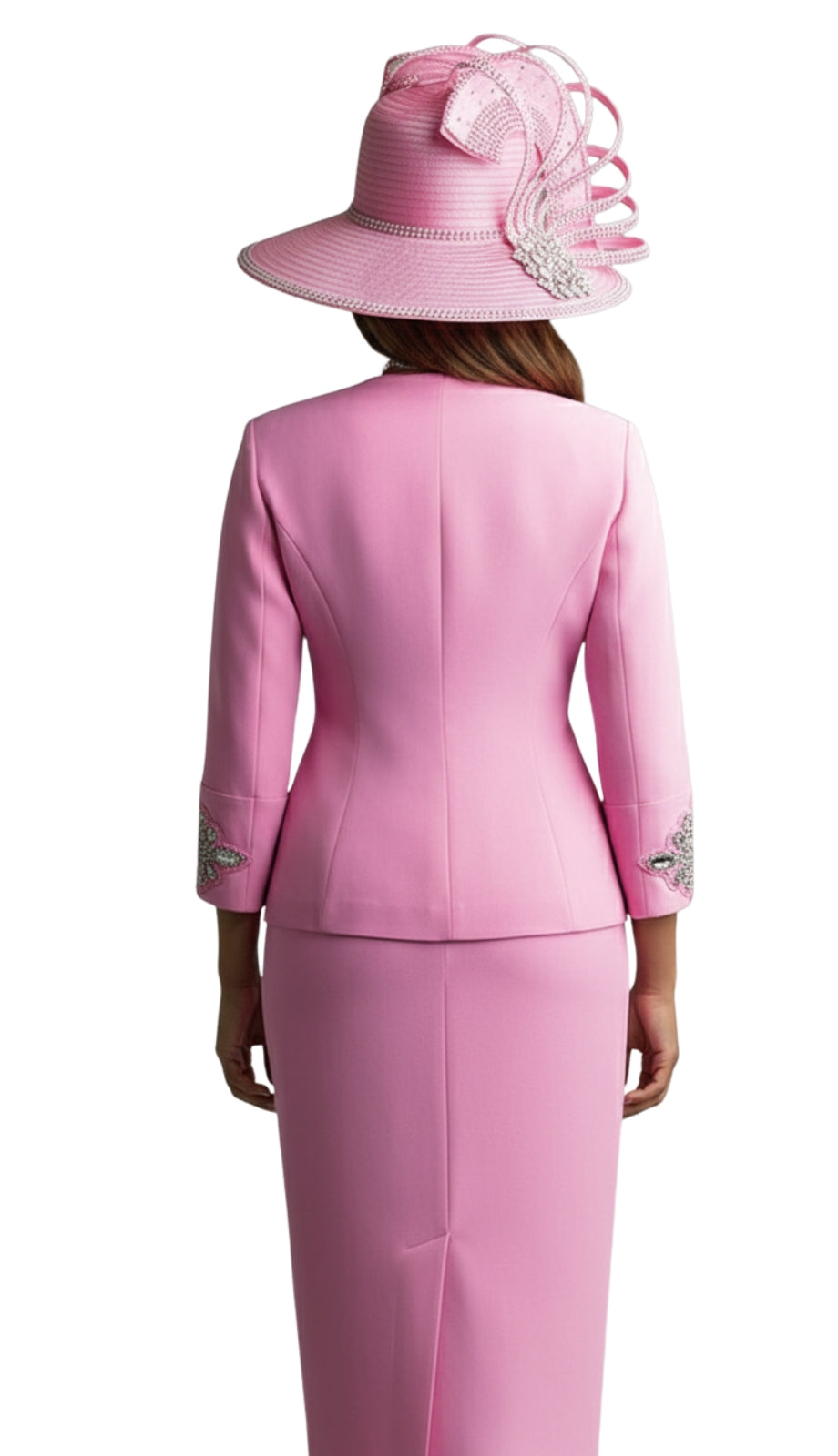 Lily And Taylor 4590-PNK-QS Church Suit