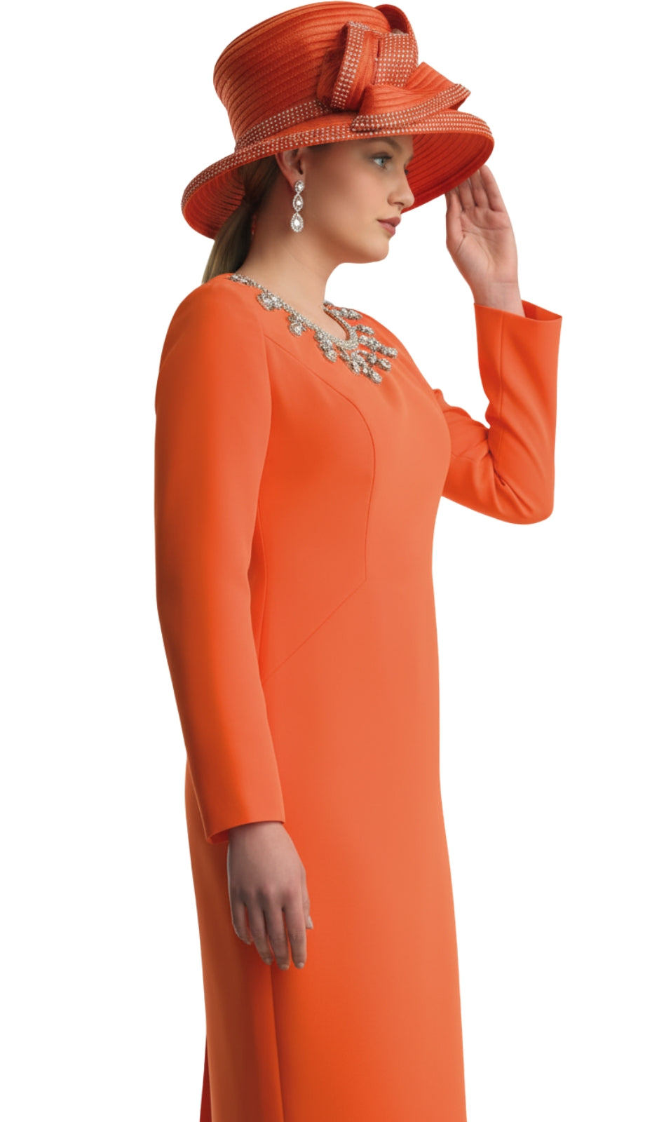 Lily and Taylor 4787-ORG Church Dress