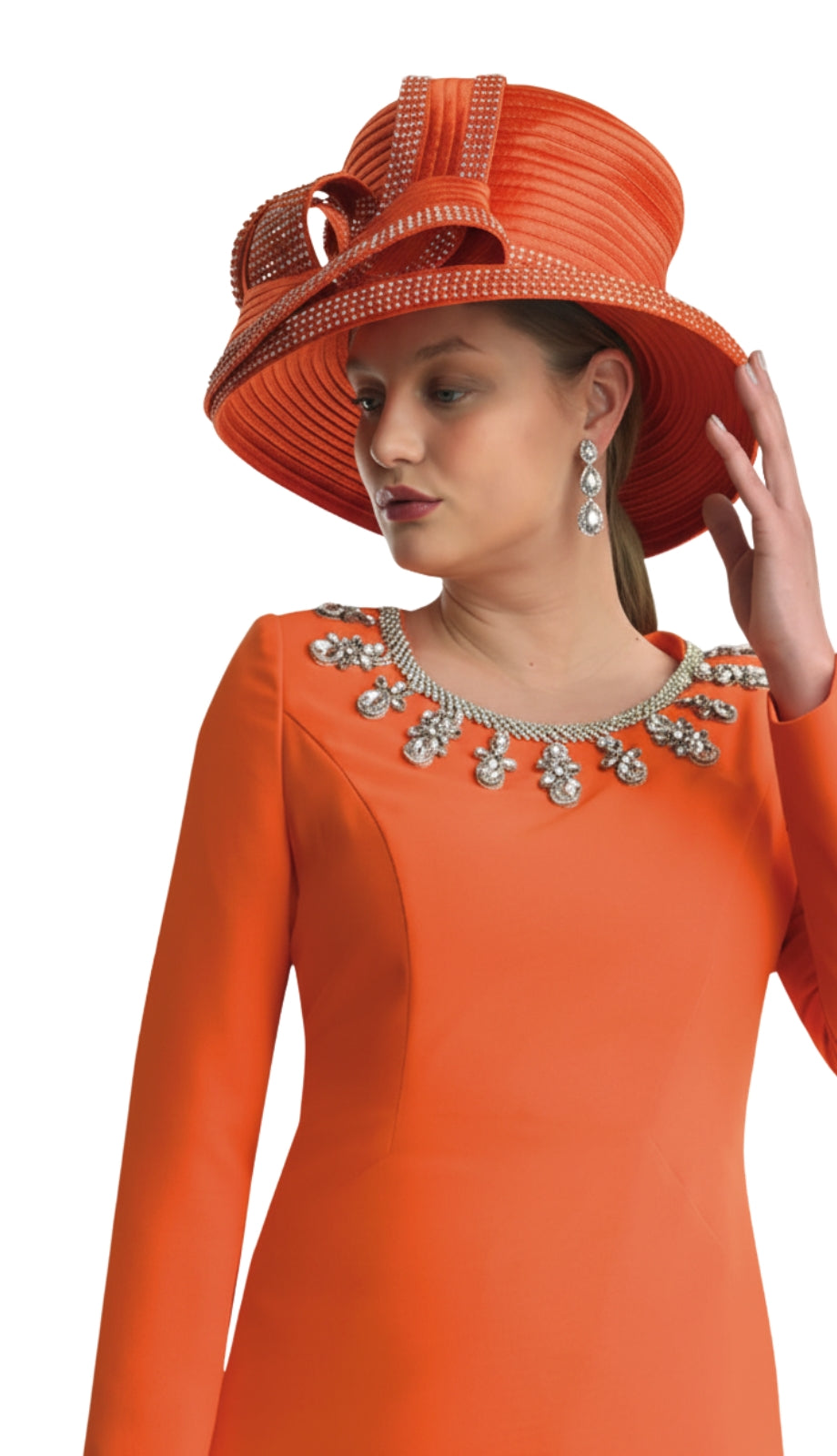 Lily and Taylor 4787-ORG Church Dress