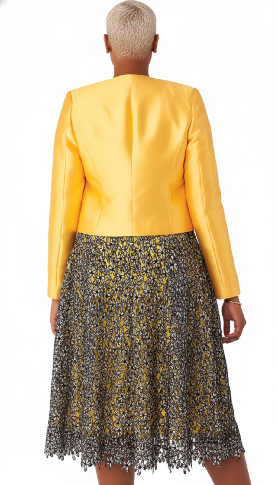 Chancele 4805-YEL Jacket Dress