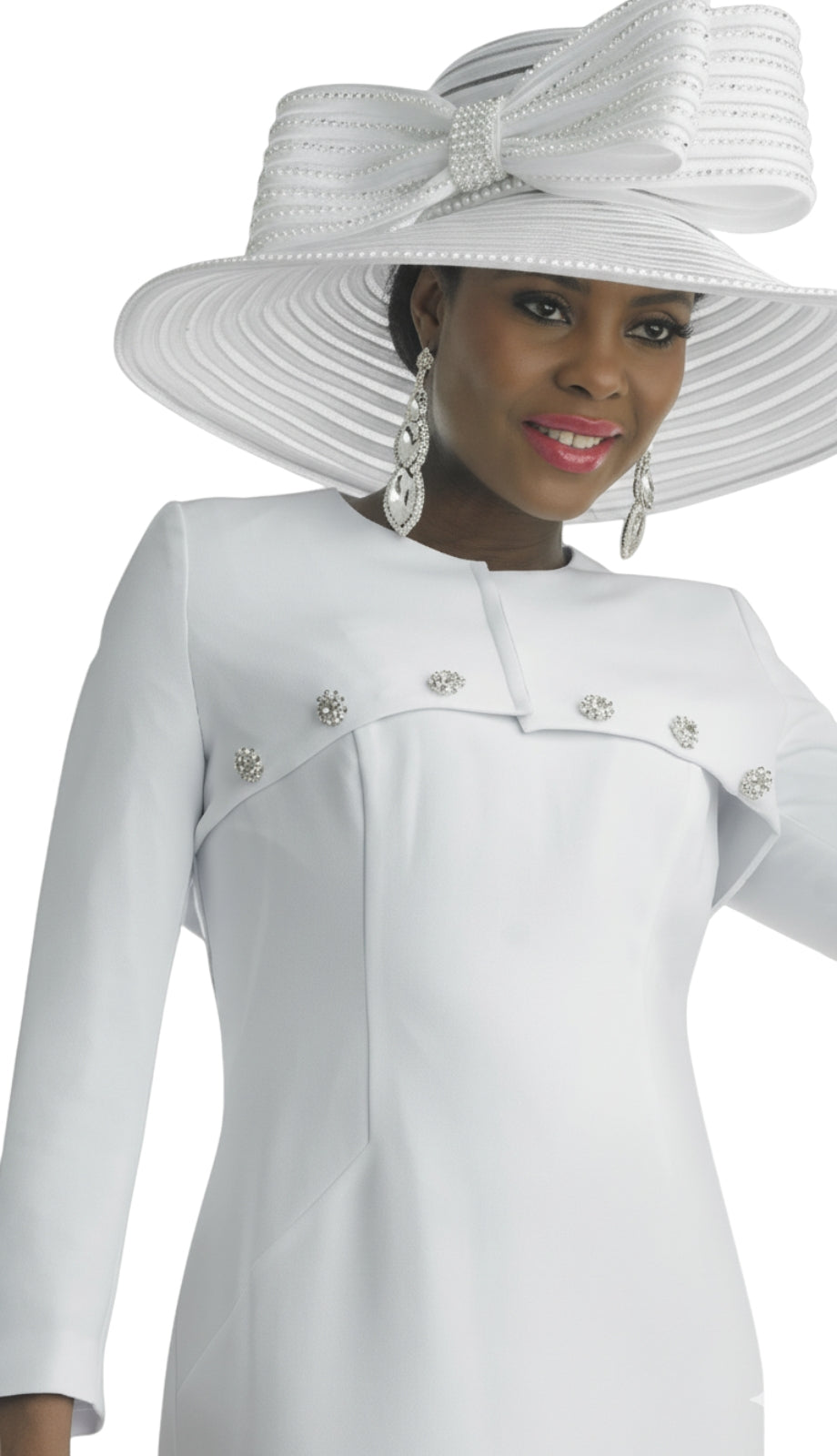 Lily and Taylor 4848-WHT Church Dress