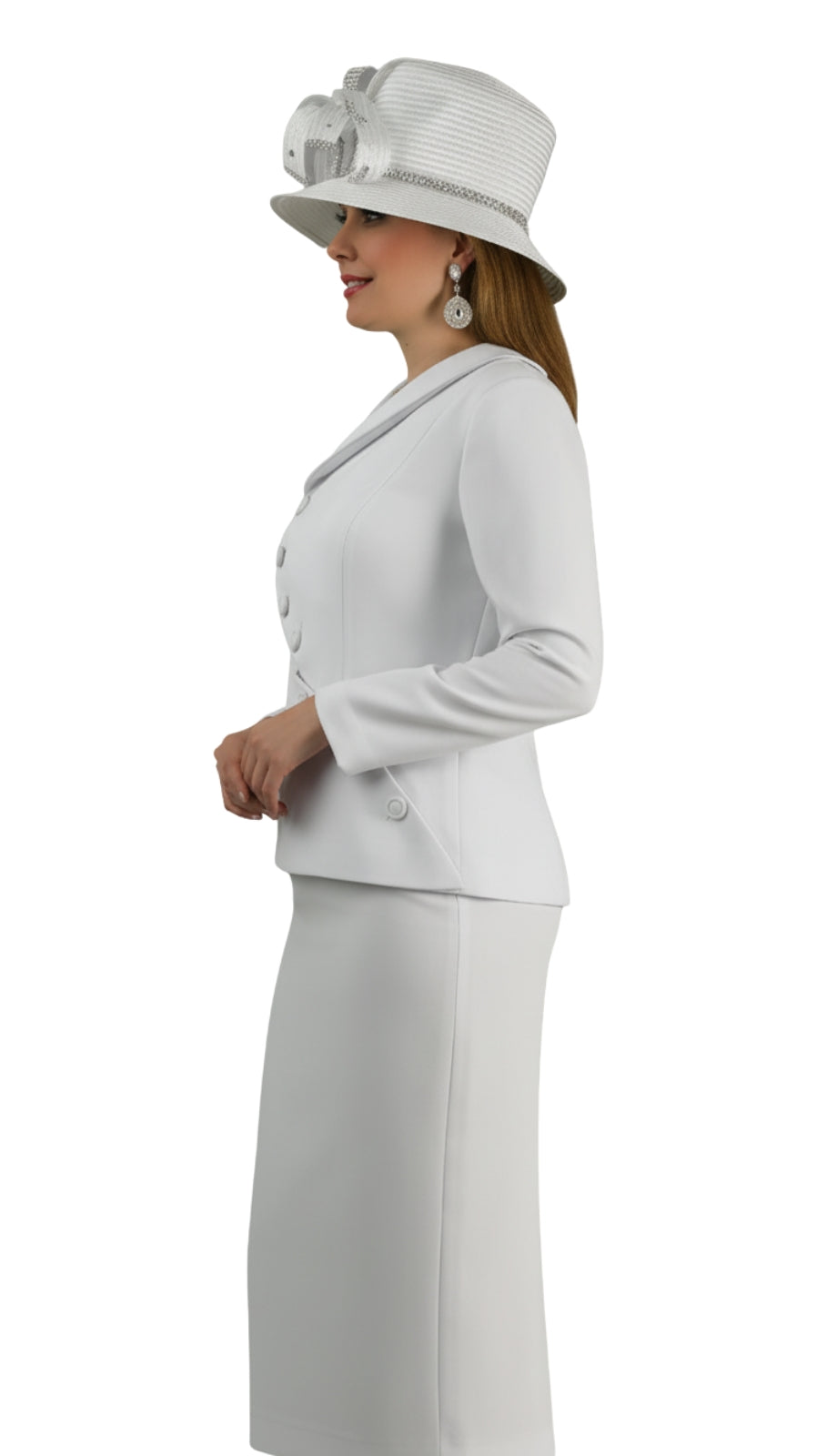 Lily And Taylor 4877-WHT Church Suit