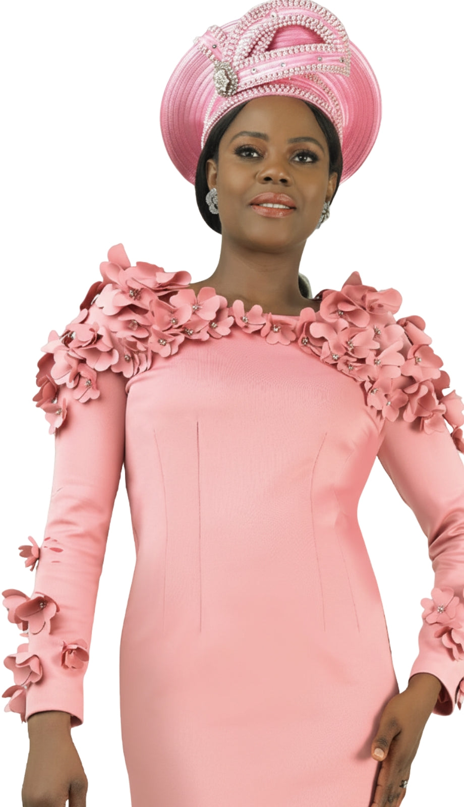 Lily And Taylor 4904-ROS Knit Church Dress Church Dress