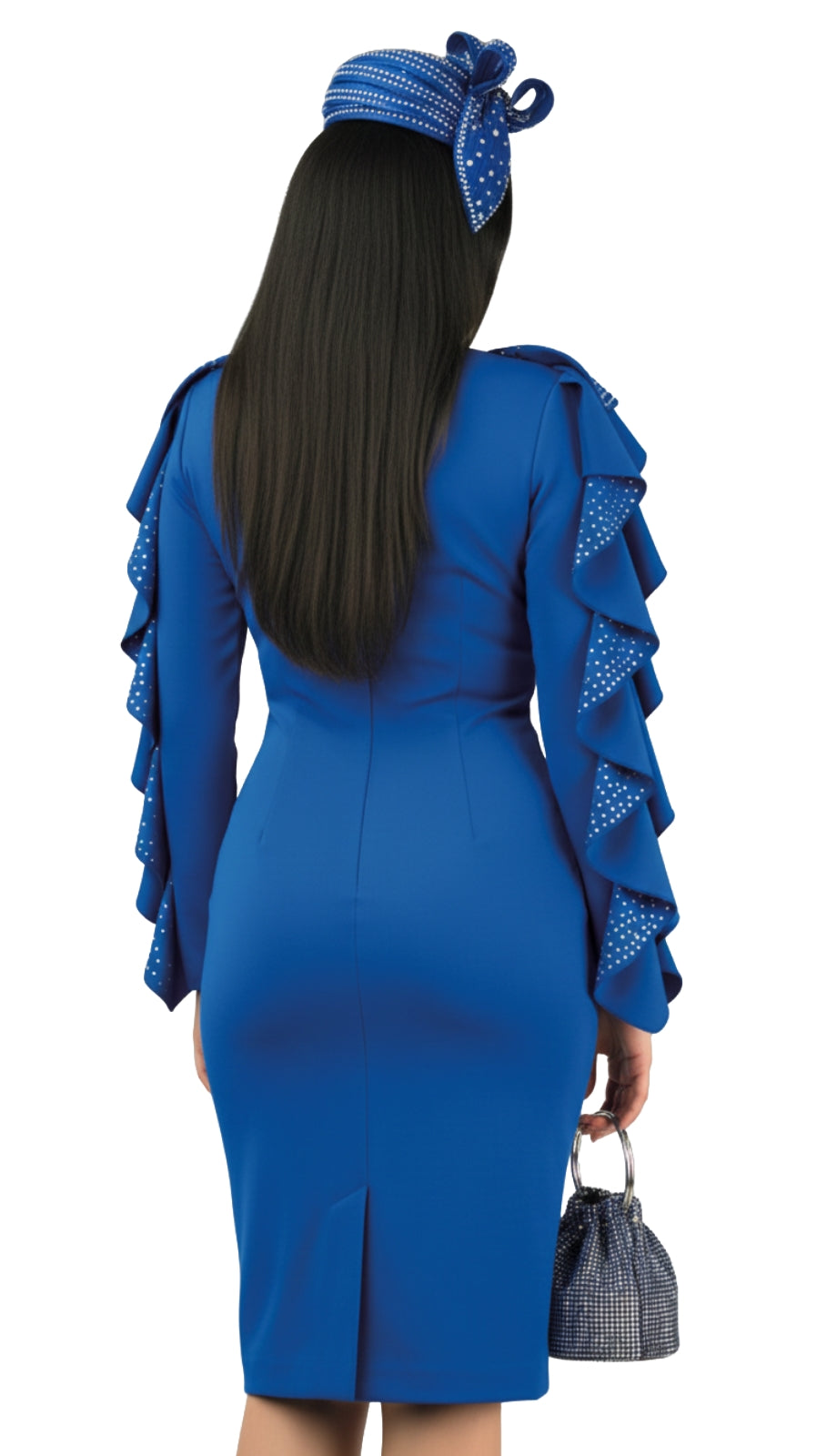 Lily And Taylor 4907-RYL Knit Church Dress