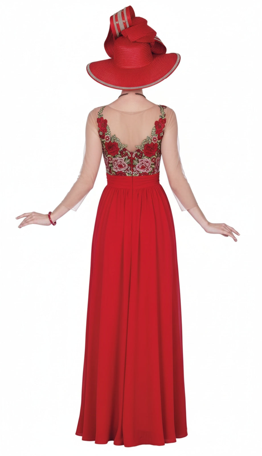 Elite Champagne 5369-RE-CO Church Dress