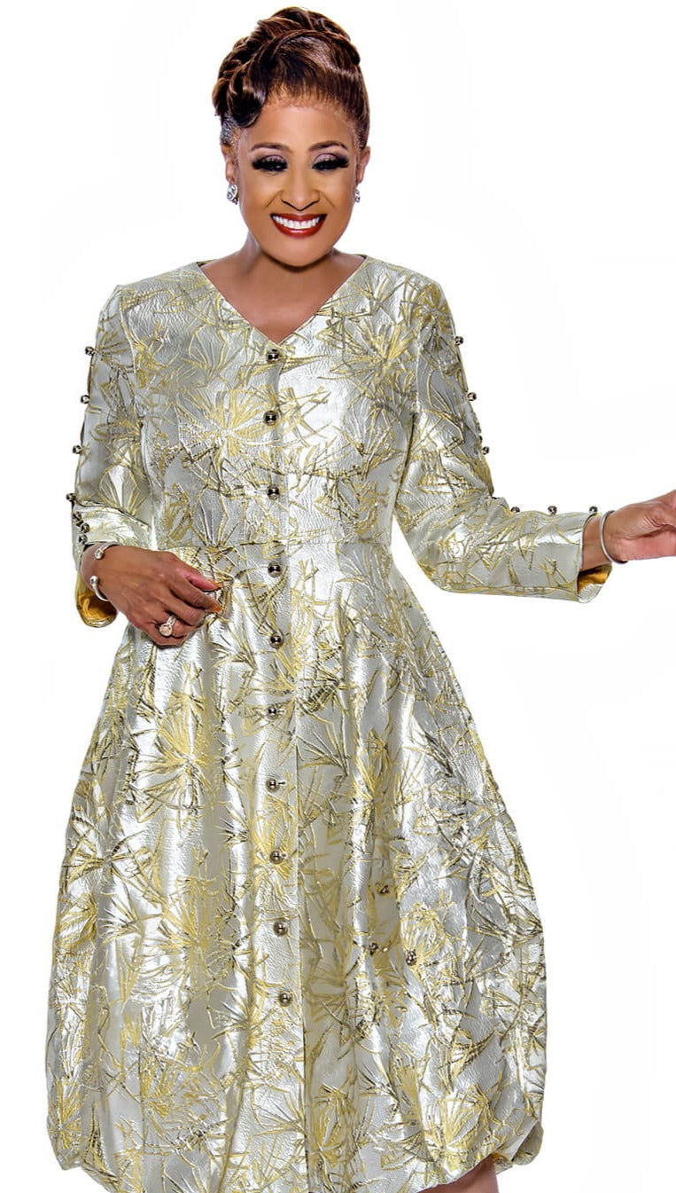 Dorinda Clark Cole 5441-YLW Church Dress