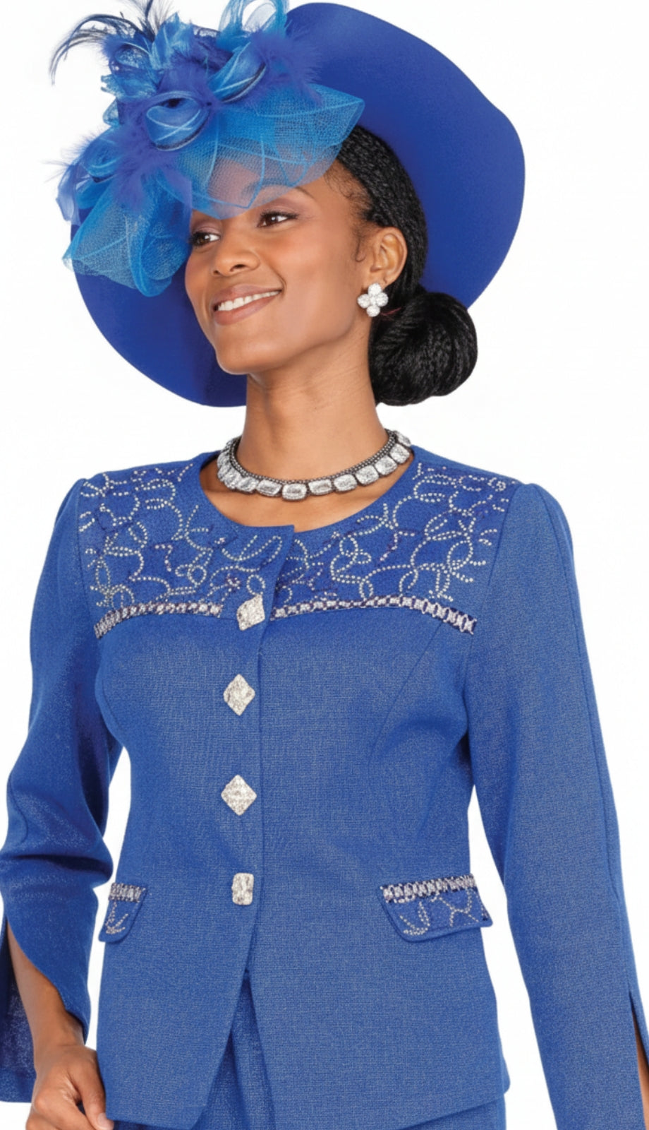 Champagne Italy Knit 5957-QS Church Suit