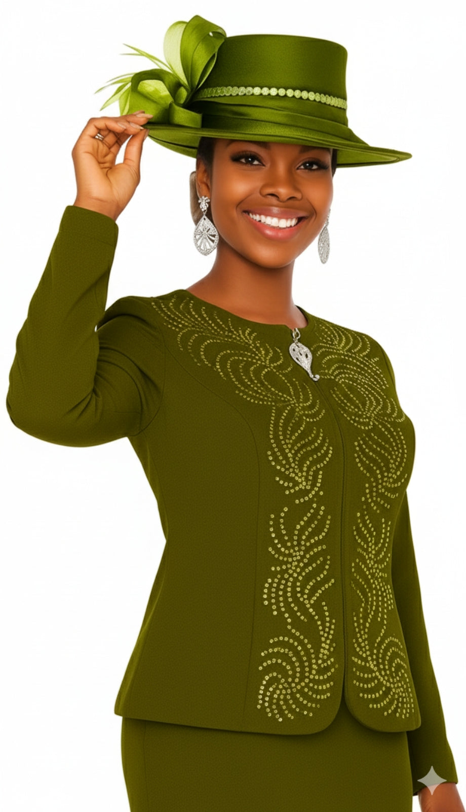 Champagne Italy 5969-GRN-IH Church Suit