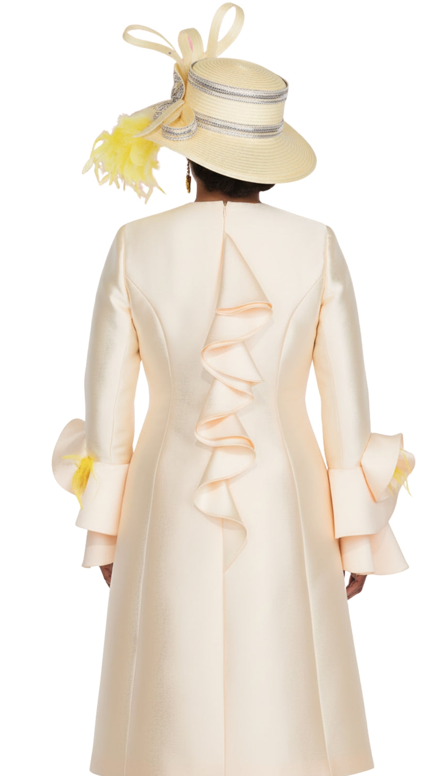 Elite Champagne 5972-YLW Church Dress