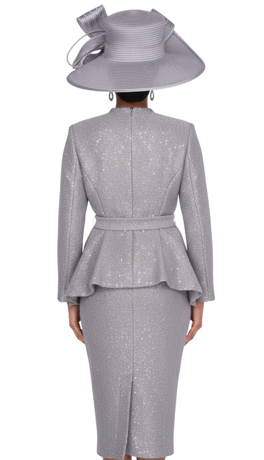 Champagne 5978-SIL-QS Church Suit