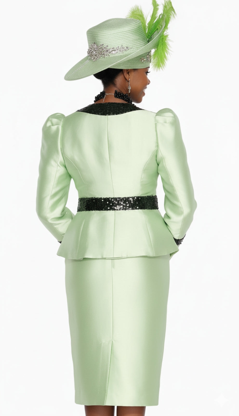 Aussie Austine 6074-LGB Church Suit for Ladies