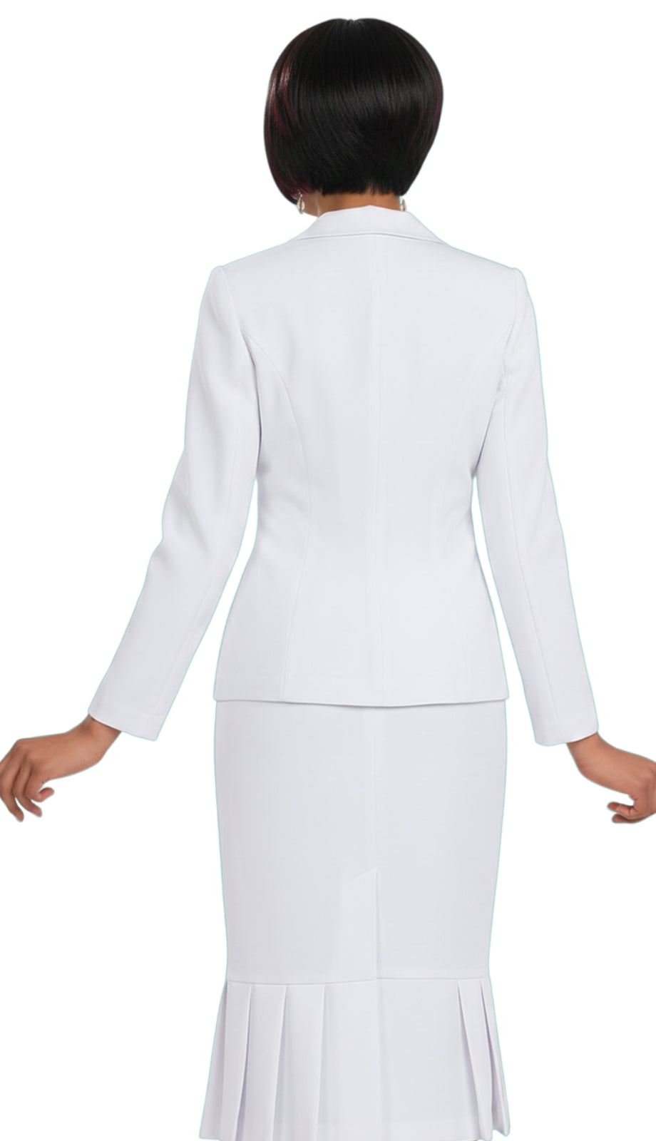Ben Marc 78095-WHT Usher Church Suit