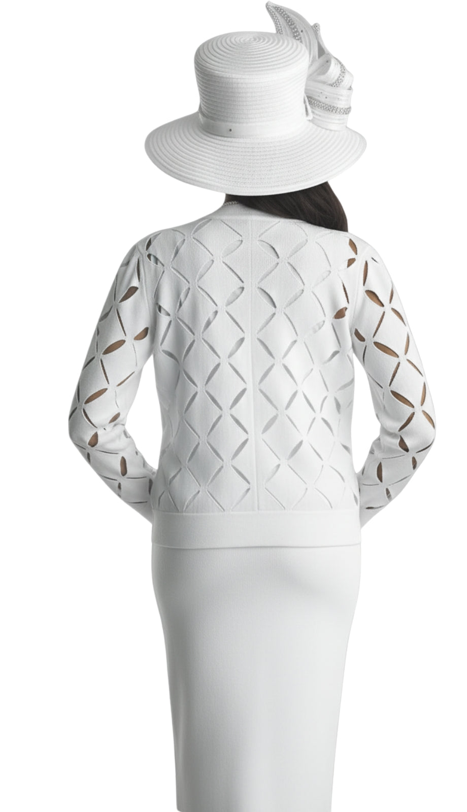 Lily And Taylor 800-WHT Church Suit