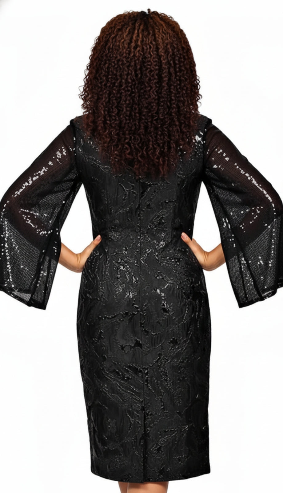 Diana Couture 8826-BLK Church Dress
