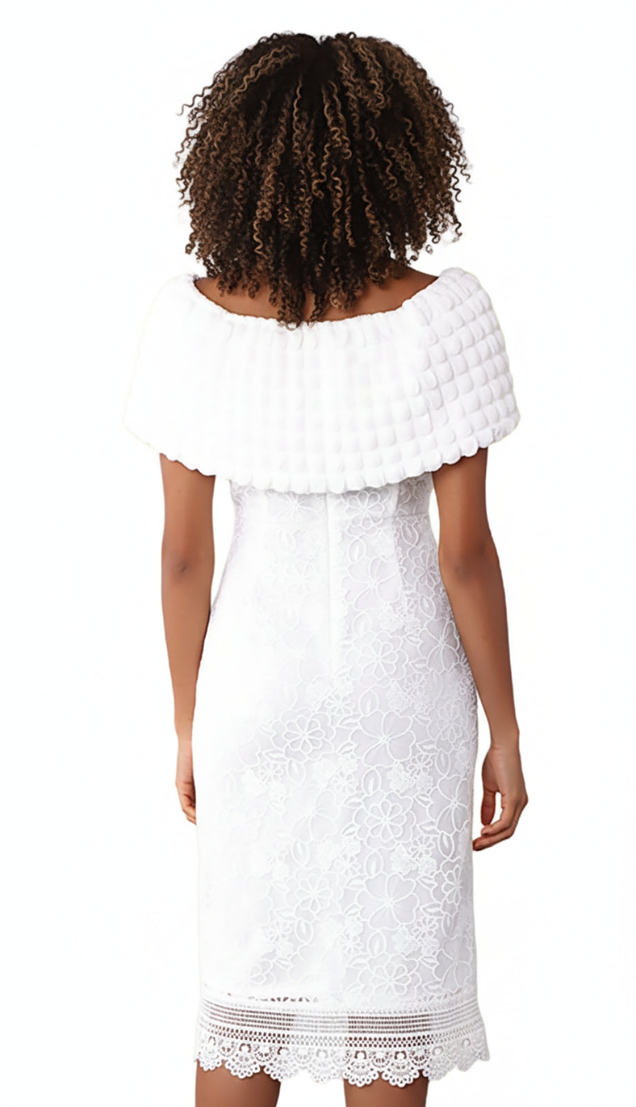 Chancele 9578-WHT Church Dress