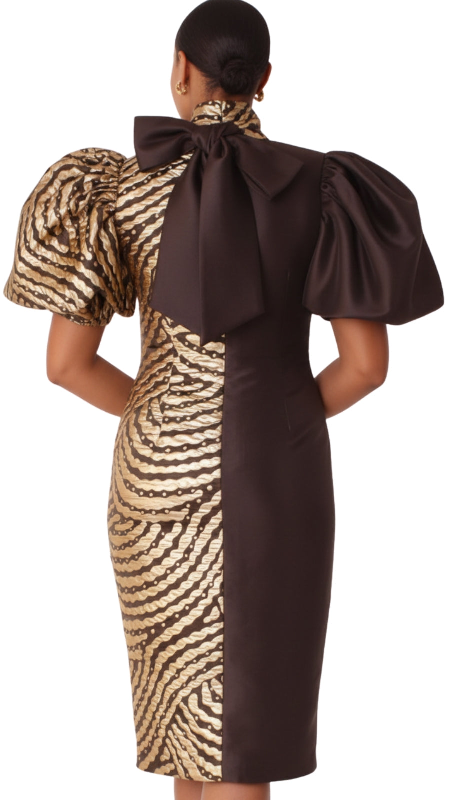 Chancele 9740-BRN Church Dress