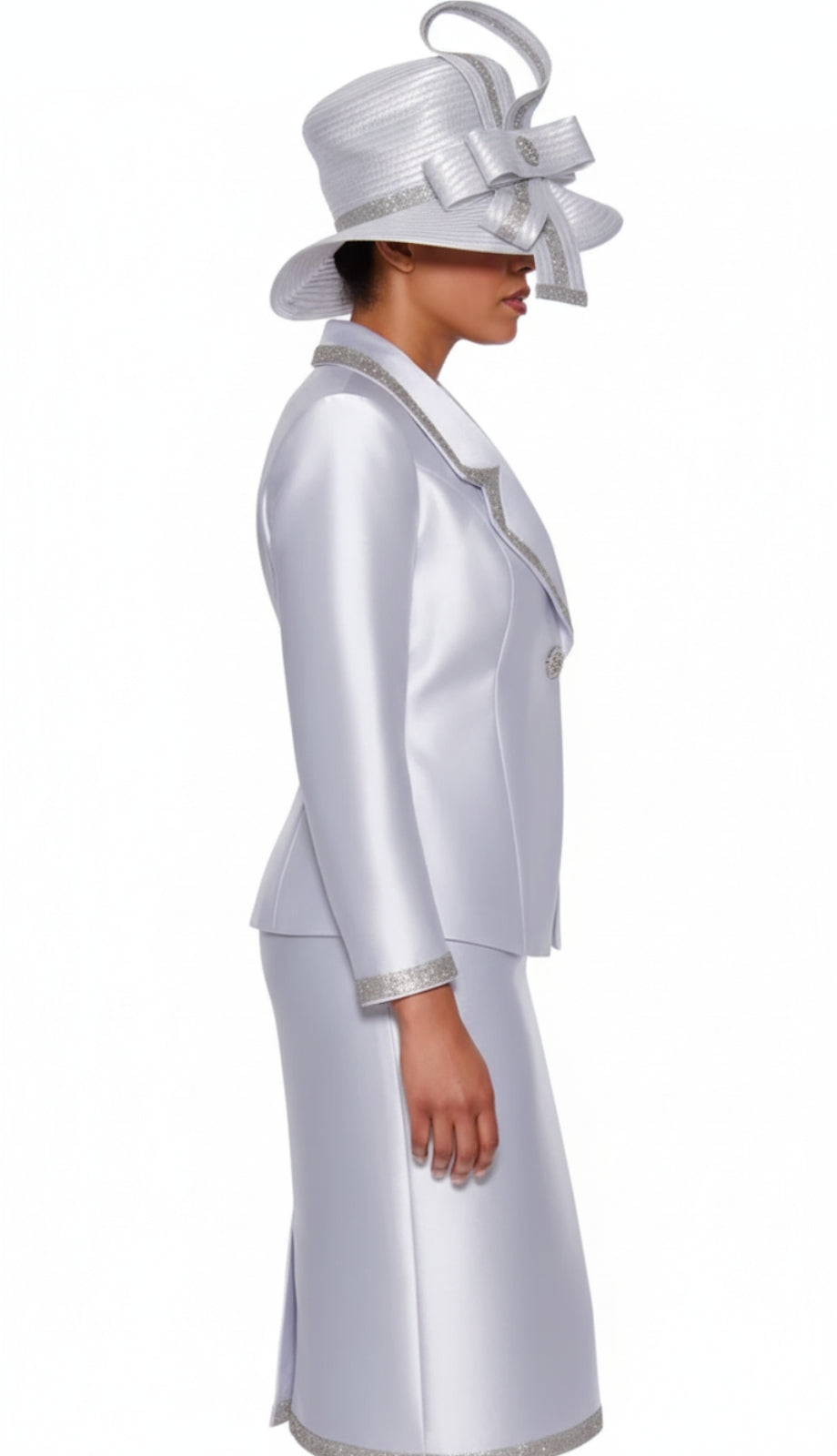 GMI 9872-WHT-IH Church Suit