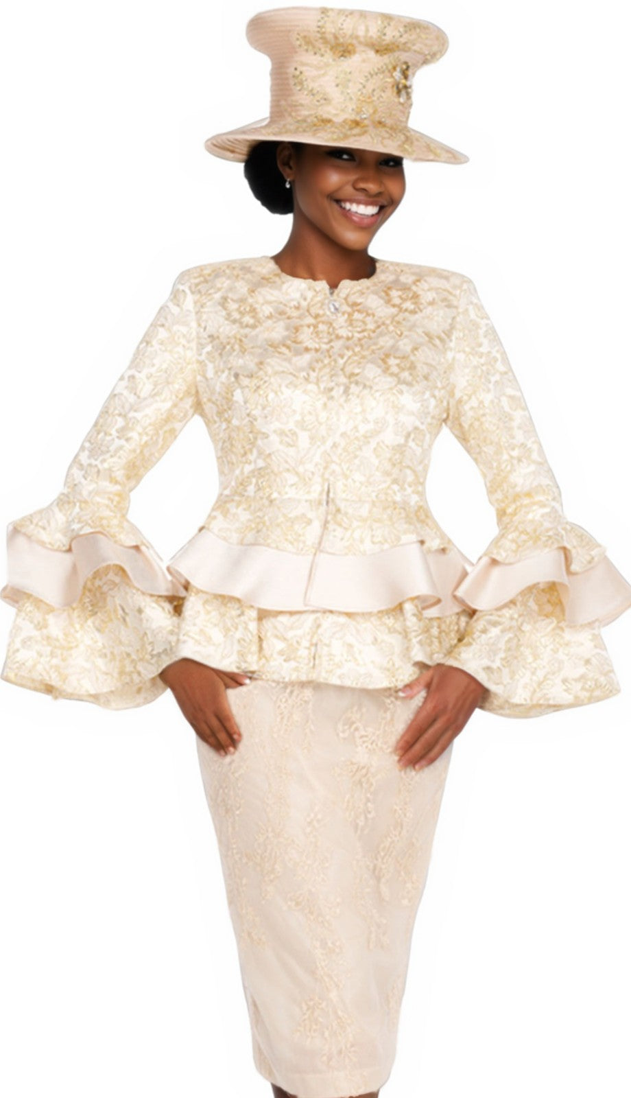 Champagne Italy 5922 Church Suit