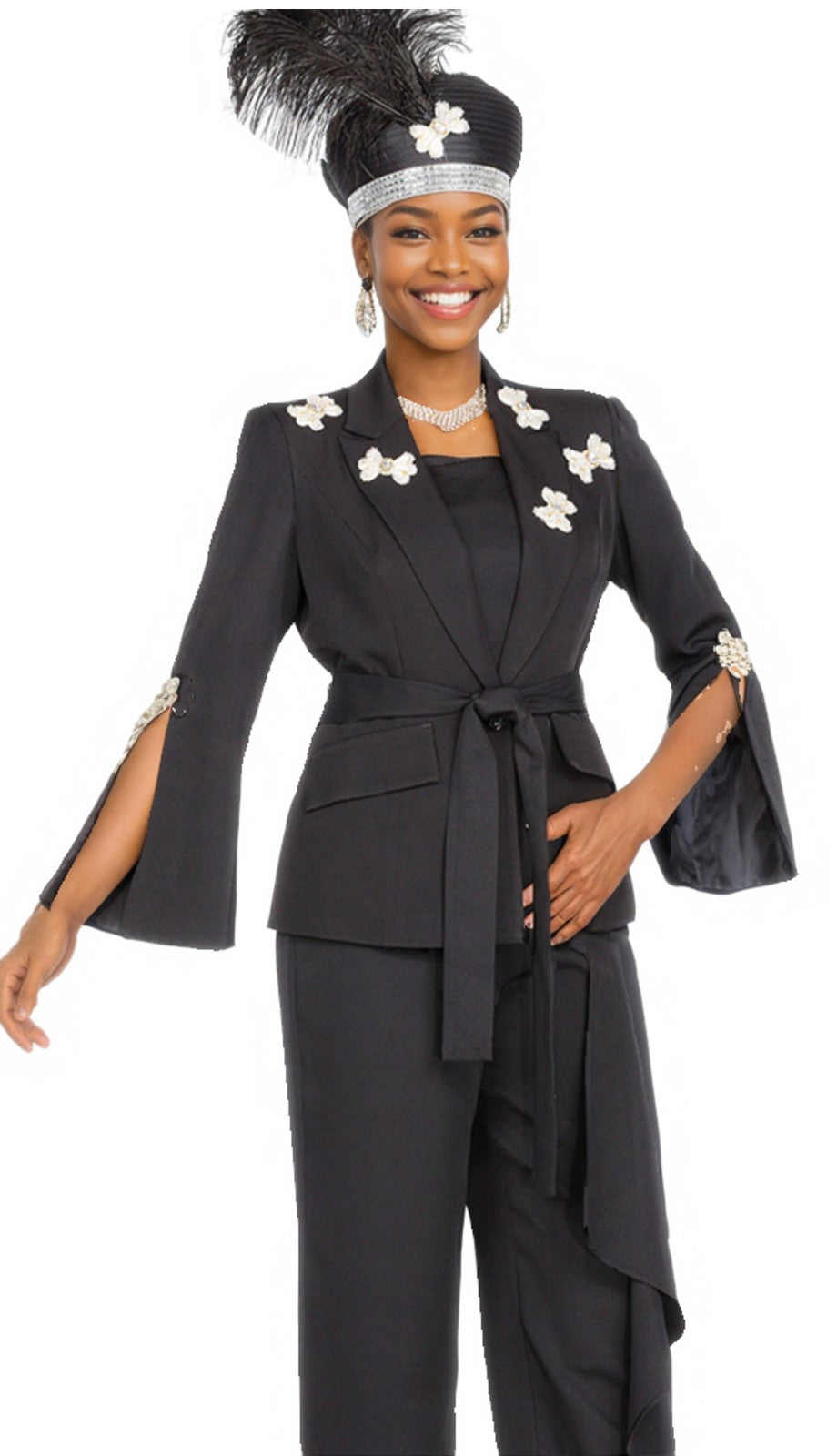 Champagne Italy 6106 Church Pant Suit