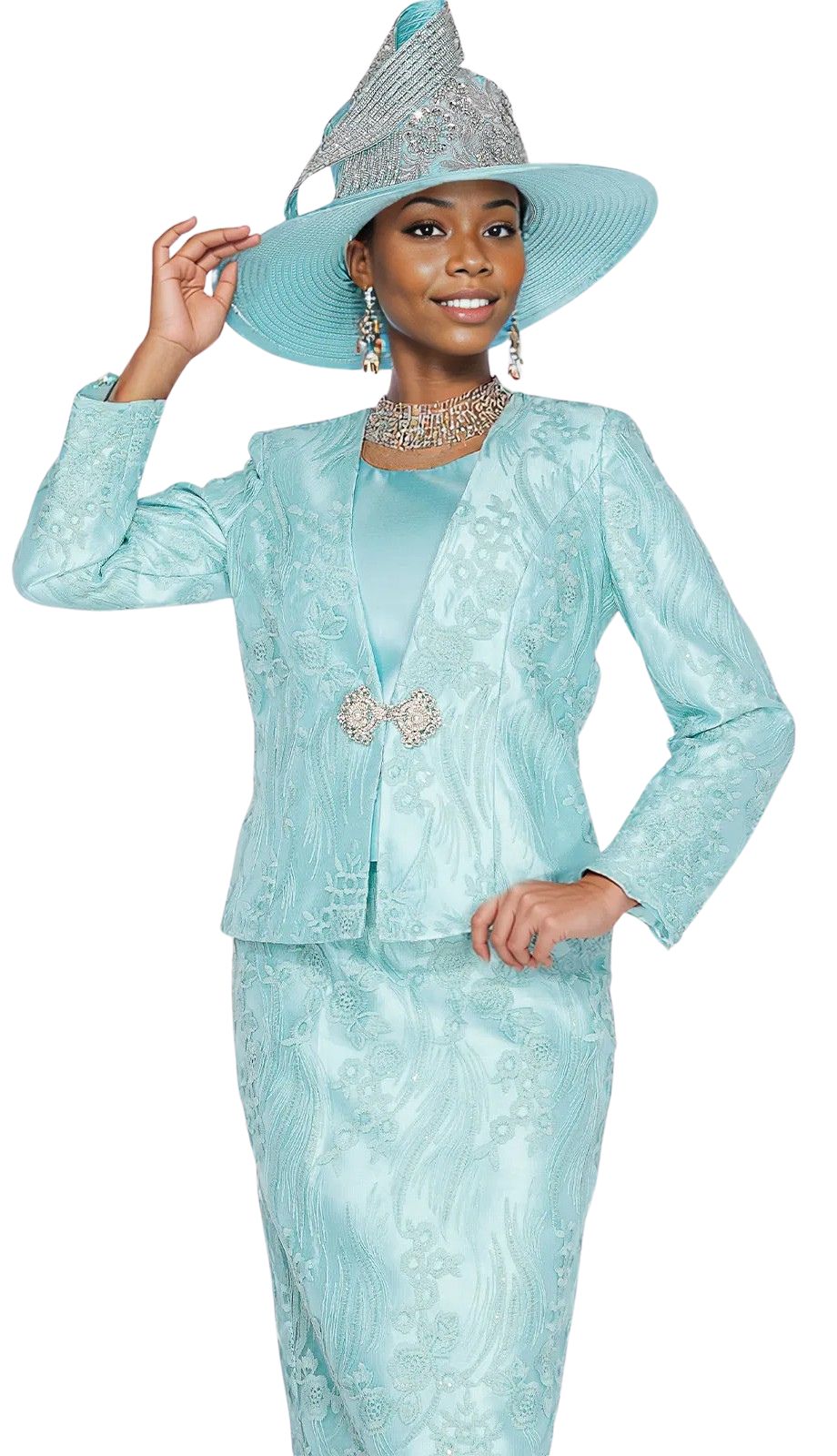 Champagne Italy 6219 Church Suit