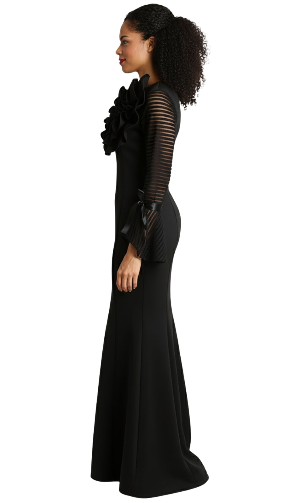 Diana Couture D1054-BLK Church Dress