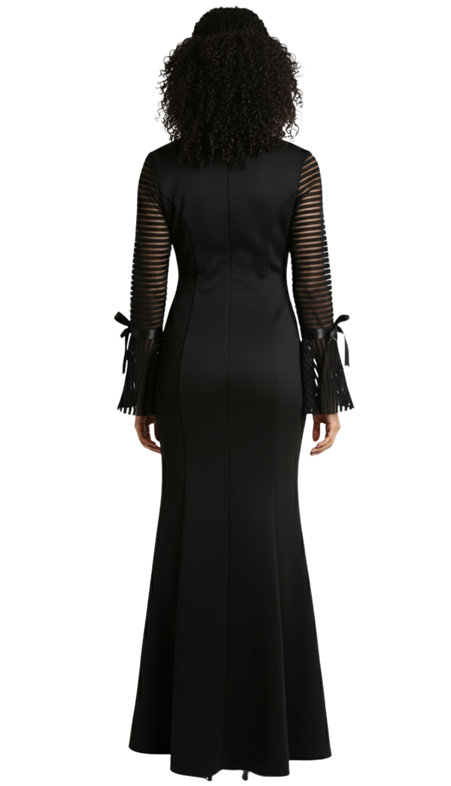 Diana Couture D1054-BLK Church Dress