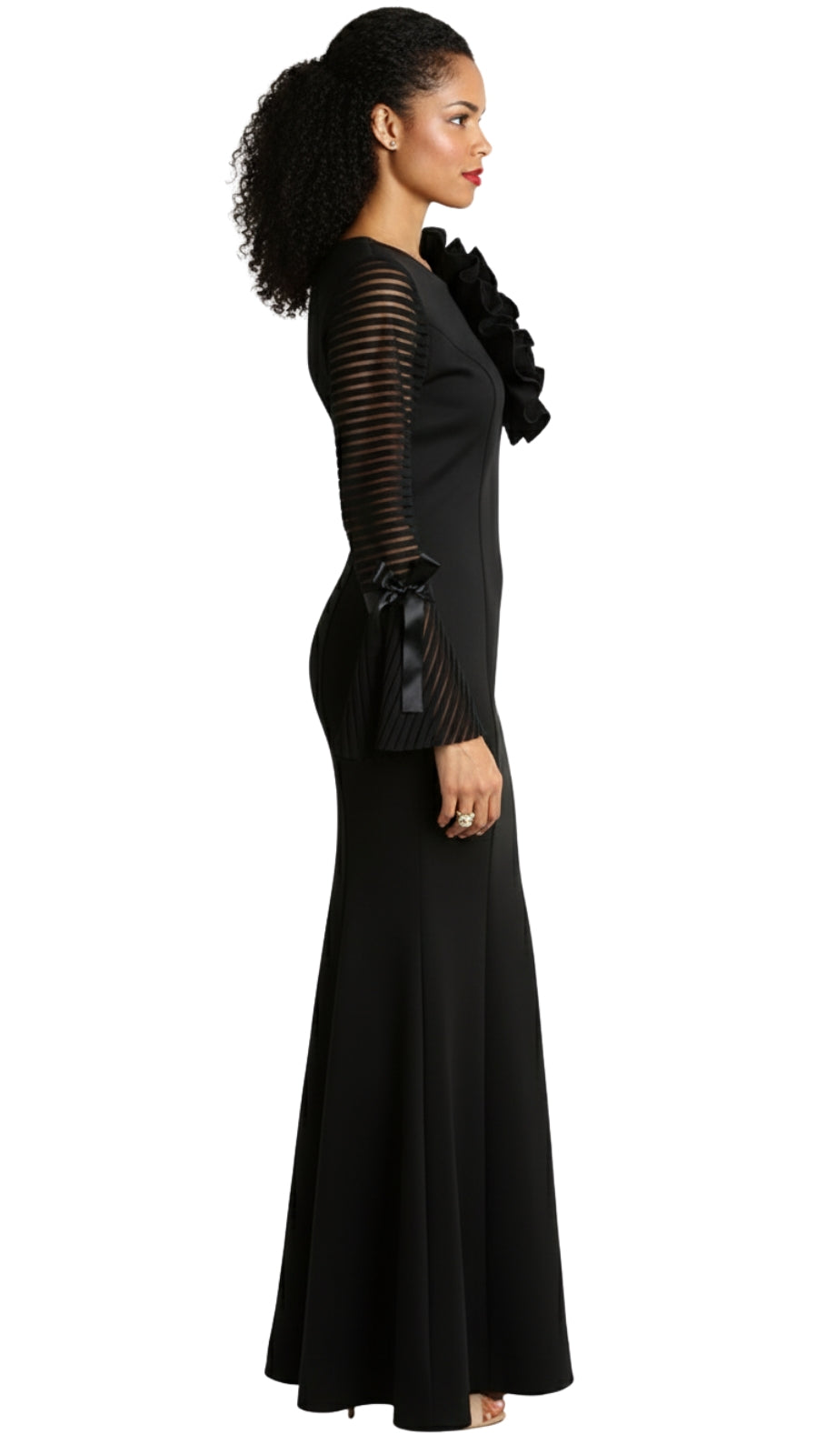 Diana Couture D1054-BLK Church Dress