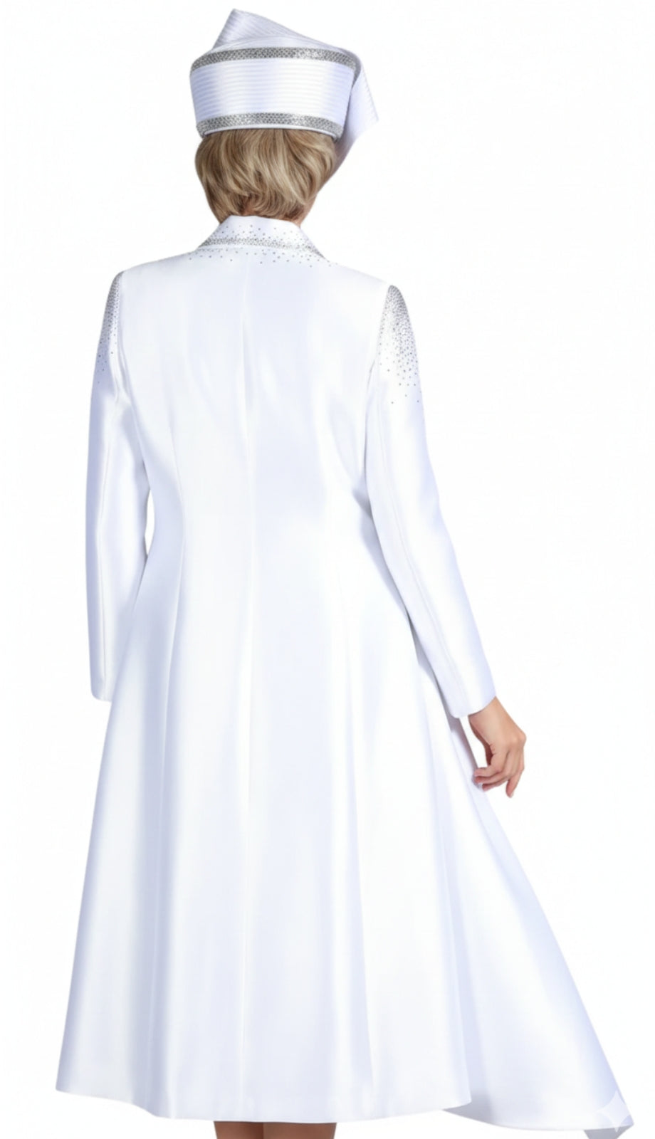 Giovanna D1306-WHT Church Suit